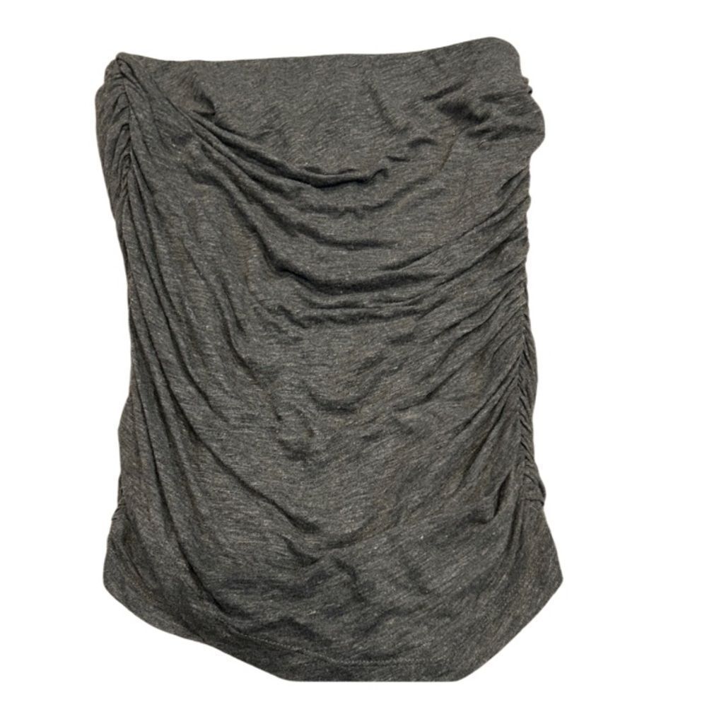 IRO Charcoal Ruched Pencil Skirt